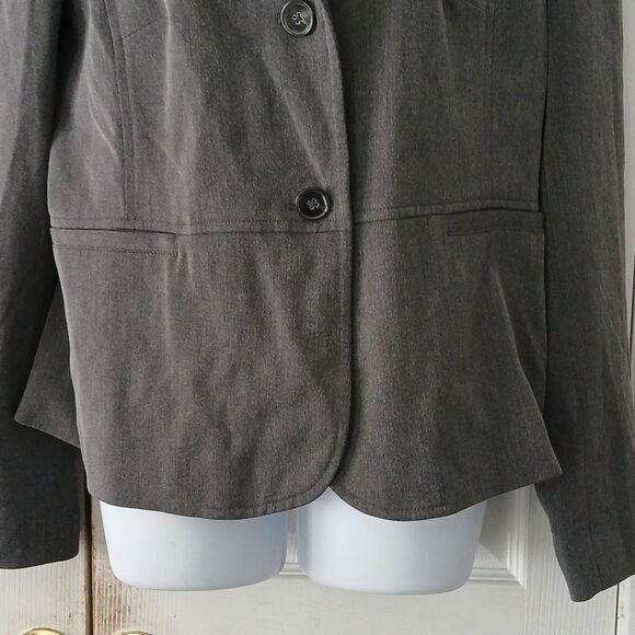 Charter Club gray blazer business casual button down jacket blazer Sz 14 - Picture 2 of 5